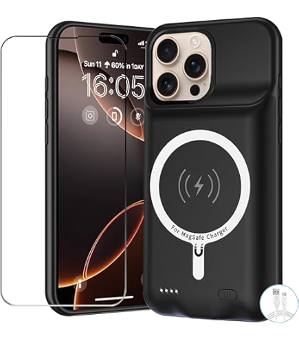 Amazon.com: Battery Case for iPhone 16 Pro, Upgraded 10000mAh